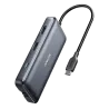 Anker - Hub USB-C 8 en 1 - Admite la carga PD100W - Transferencia de datos de 5Gbps - Admite resolución 4K@60Hz - 2x... - Alarm