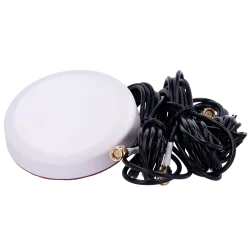 Antena Blanca 4G con GPS y Wi-Fi - Frecuencia 4G 824-2700MHz - Conector SMA Macho - Montaje en techo de vehículo - Ga... - Alarm