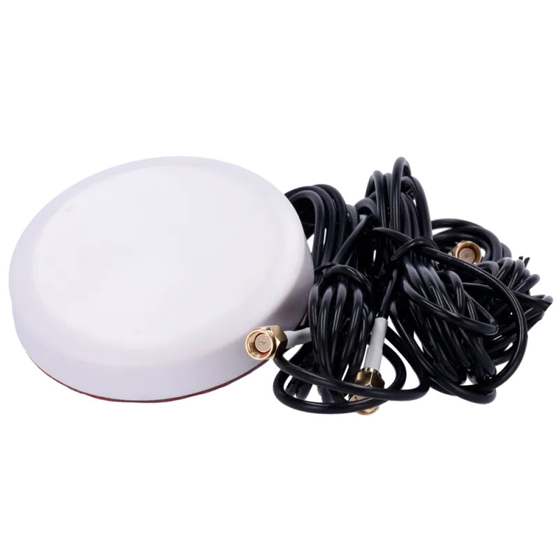 Antena Blanca 4G con GPS y Wi-Fi - Frecuencia 4G 824-2700MHz - Conector SMA Macho - Montaje en techo de vehículo - Ga... - Alarm
