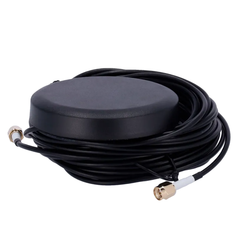 Antena 4G y Wi-Fi - Frecuencia 4G 698-960/1710-2700MHz - Conector SMA Macho - Montaje en techo de vehículo - Gananci... - Alarm