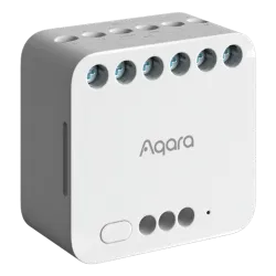 Aqara Módulo Relé Doble T2 - Zigbee 3.0 / Matter over Zigbee - Control del motor / Monitor energético - Requiere AQ... - Alarm