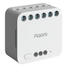 Aqara Módulo Relé Doble T2 - Zigbee 3.0 / Matter over Zigbee - Control del motor / Monitor energético - Requiere AQ...