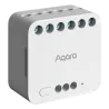 Aqara Módulo Relé Doble T2 - Zigbee 3.0 / Matter over Zigbee - Control del motor / Monitor energético - Requiere AQ... - Alarm