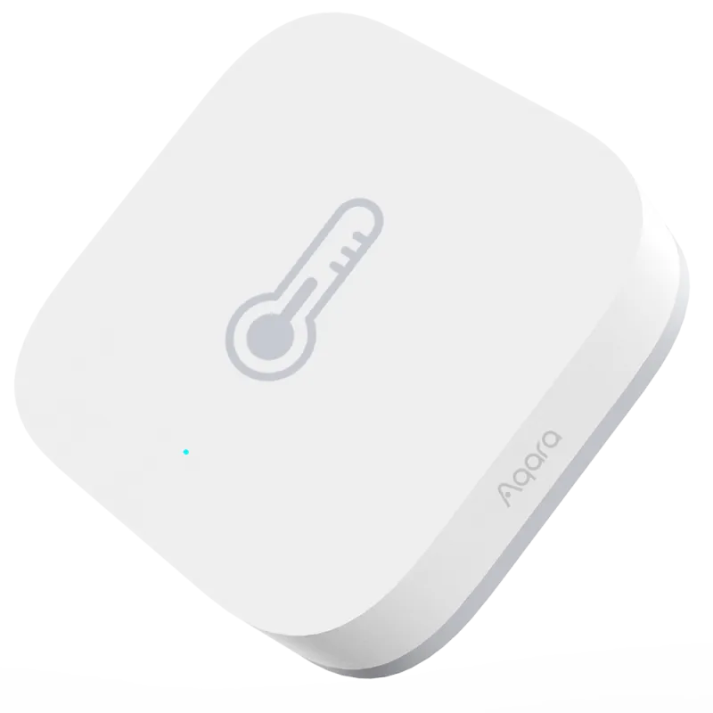 Aqara Sensor de Temperatura y Humedad T1 - Zigbee 3.0 - Datos históricos - Requiere AQARA HUB - Batería 2 años de du... - Alarm