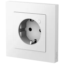 Aqara Enchufe Pared H2 - Zigbee 3.0 - Matter over Zigbee - Protección contra alto voltaje - Monitor de consumo / Temp... - Alarm