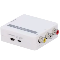 Convertidor AV a HDMI - 1 entrada AV - 1 salida HDMI - Resolución de salida 1080p - Resolución de entrada de vídeo PA... - Alarm