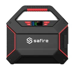 Batería recargable de lítio - Gran capacidad 155Wh - 1 salida AC 220V - 3 salidas 9~12V DC - 4 salidas USB (1 salida ... - Alarm