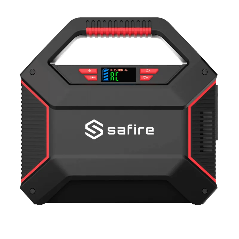 Batería recargable de lítio - Gran capacidad 155Wh - 1 salida AC 220V - 3 salidas 9~12V DC - 4 salidas USB (1 salida ... - Alarm