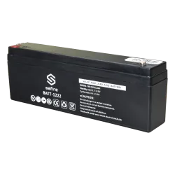 Batería recargable - Tecnología plomo ácido AGM - Voltaje 12 V - Capacidad 2.2 Ah - 58 x 34 x 178 mm / 820 g - Para r... - Alarm