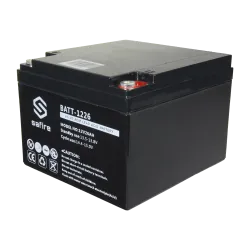 Batería recargable - Tecnología plomo ácido AGM - Voltaje 12 V - Capacidad 26 Ah - 182 x 166 x 126 mm / 8400 g - Para... - Alarm