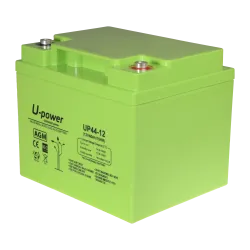 Upower - Batería recargable - Tecnología plomo ácido AGM - Voltaje 12 V - Capacidad 40.0 Ah - 170 x 197 x 165 mm / 14... - Alarm
