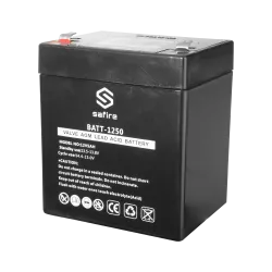 Batería recargable - Tecnología plomo ácido AGM - Voltaje 12 V - Capacidad 5.0 Ah - 105 x 90 x 70 mm / 1630 g - Para ... - Alarm