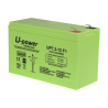 Upower - Batería recargable - Tecnología plomo ácido AGM - Voltaje 12 V - Capacidad 7.2 Ah - 101 x 151 x 65 mm / 2180...