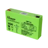 Upower - Batería recargable - Tecnología plomo ácido AGM - Voltaje 6 V - Capacidad 7.0 Ah - 100 x 151 x 34 / 1150 g -... - Alarm