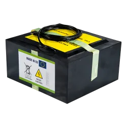Batería zinc-aire - Voltaje 6.0 V - Capacidad 6000 Wh - 162 x 396 x 190 mm / 12.55 kg - Para respaldo o uso directo - AlarmSyste