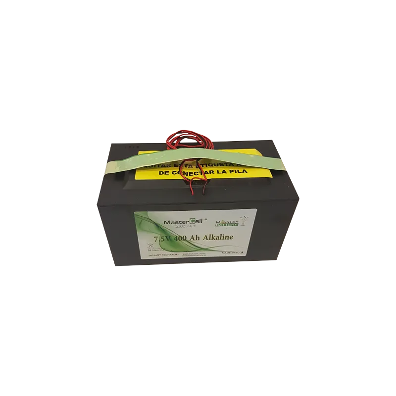 Batería zinc-aire - Voltaje 7.5 V - Capacidad 3000 Wh - 120 x 125 x 221.6 mm / 5.65 kg - Para respaldo o uso directo - AlarmSyst