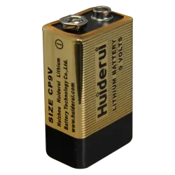 Huiderui - Pila CP9V - Voltaje 9.0 V - Litio - Capacidad nominal 1200 mAh - Compatible con productos del catálogo - AlarmSystems