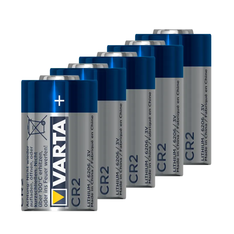Varta - 10 pilas CR2 - Voltaje 3.0 V - Litio - Capacidad nominal 850 mAh - Compatible con productos del catálogo - AlarmSystems.