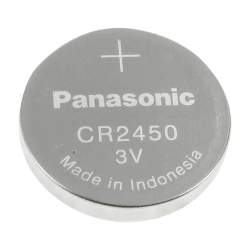 Panasonic - Pila CR2450 - Voltaje 3.0 V - Litio - Capacidad nominal 620 mAh - Compatible con productos del catálogo