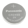 Panasonic - Pila CR2450 - Voltaje 3.0 V - Litio - Capacidad nominal 620 mAh - Compatible con productos del catálogo