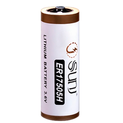 Pila ER17505H - Voltaje 3.6 V - Litio - Capacidad nominal 3600 mAh - Compatible con productos del catálogo