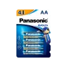 Panasonic - Pila AA/LR06 - Pack de 4 - 1.5 V - Alcalina - Alta calidad - AlarmSystems.Shop