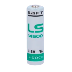 Saft - Pila AA / LS14500 - Voltaje 3.6 V - Litio - Capacidad nominal 2600 mAh - Compatible con RSI Videofied - AlarmSystems.Shop