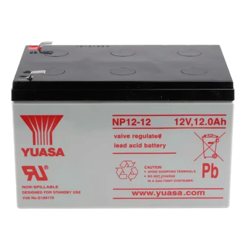 Yusa NP12-12 - Batería recargable - Tecnología plomo ácido AGM - Capacidad 12 Ah / 12 V - 98 x 151 x 97.5 / 4050 g - ... - Alarm
