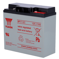 Yuasa NP17-12I - Batería recargable - Tecnología plomo ácido AGM - Capacidad 17 Ah / 12 V - 167 x 76 x 181 / 6.1 Kg -...