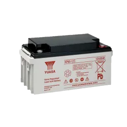 Yuasa NP65-12I - Batería recargable - Tecnología plomo ácido AGM - Voltaje 12 V / Capacidad 65 Ah - 174 x 350 x 166 m... - Alarm
