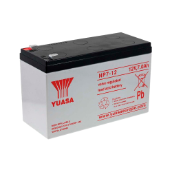 Yuasa NP7-12 - Batería recargable - Tecnología plomo ácido AGM - Capacidad 7 Ah / 12 V - 65 x 151 x 97.5 / 2200 g - P...