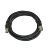 Cable coaxial preparado - BNC macho a BNC hembra - Coaxial RG59 - Longitud 2 m - Color negro - Construcción robusta - AlarmSyste