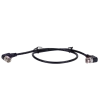 Cable coaxial RG59 - Doble Conector macho BNC en codo - 60 cm de longitud - Vídeo - Bajas pérdidas - AlarmSystems.Shop