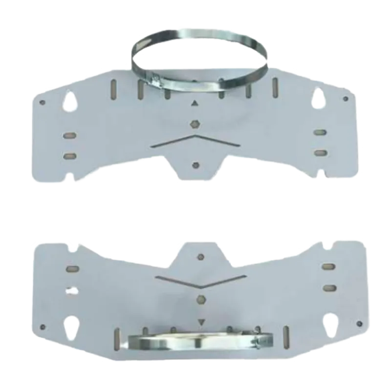 Soporte de poste y pared - Rango diámetro 90-100 Ø - 2 piezas - Compatible con BOX-403017-IP65 y BOX-403022-IP65 - AlarmSystems