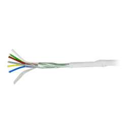 6 conductores - Conductor Cobre electrolítico flexible - Pantalla Aluminio poliéster+drenaje CuSn - Rollo de 100 metr... - Alarm