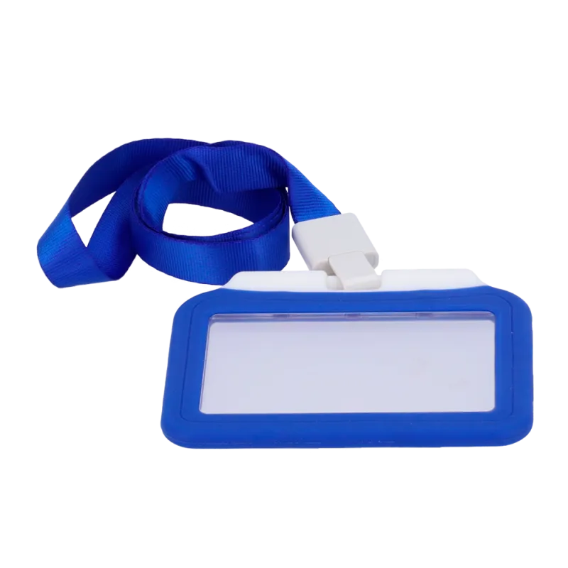 Porta-tarjetas - Disposición Horizontal - Láminas de plástico protectoras - Fabricado en silicona - Color azul - AlarmSystems.Sh