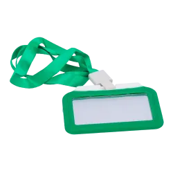 Porta-tarjetas - Disposición horizontal - Láminas de plástico protectoras - Fabricado en silicona - Color verde - AlarmSystems.S