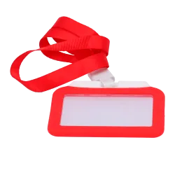 Porta-tarjetas - Disposición horizontal - Láminas de plástico protectoras - Fabricado en silicona - Color rojo - AlarmSystems.Sh