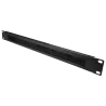 Panel de cepillo - Medida máxima 1U - Apto para rack - Robusto y resistente - Color negro - Fabricado en metal - AlarmSystems.Sh