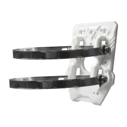 Soporte de poste - Compatibilidad universal - Apto para uso en exterior - Pasador de cables - AlarmSystems.Shop