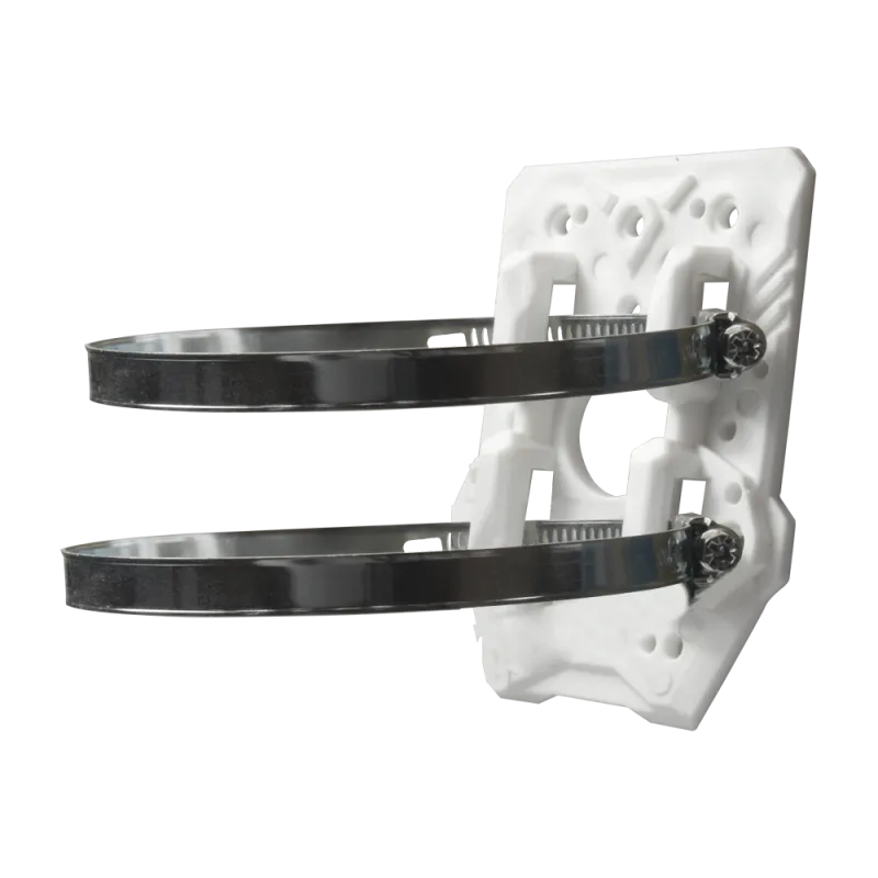 Soporte de poste - Compatibilidad universal - Apto para uso en exterior - Pasador de cables - AlarmSystems.Shop