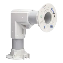 Soporte de pared acodado - Apto para uso exterior - Compatible con todos los productos CamBox - Fabricado en plástico - AlarmSys