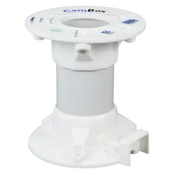 Soporte techo - Altura 10 cm - Apto para uso en interior y exterior - Color blanco - Fabricado en plástico - AlarmSystems.Shop