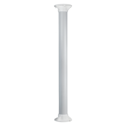 Soporte techo - Altura 100 cm - Apto para uso en interior - Color blanco - Fabricado en plástico