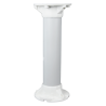 Soporte techo - Altura 25 cm - Apto para uso en interior y exterior - Color blanco - Fabricado en plástico