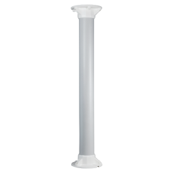 Soporte techo - Altura 50 cm - Apto para uso en interior y exterior - Color blanco - Fabricado en plástico