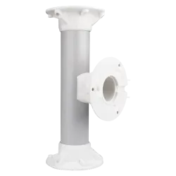 Soporte techo doble - Altura 25 cm - Apto para uso en interior y exterior - Color blanco - Fabricado en plástico - AlarmSystems.
