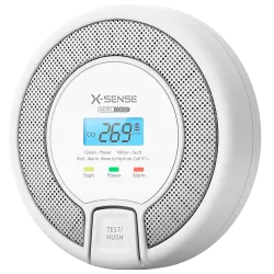 Detector de CO autónomo X-Sense - Batería reemplazable - Indicador luminoso de alarma - Alarma sonora 85 dB a 3m - Bo... - Alarm