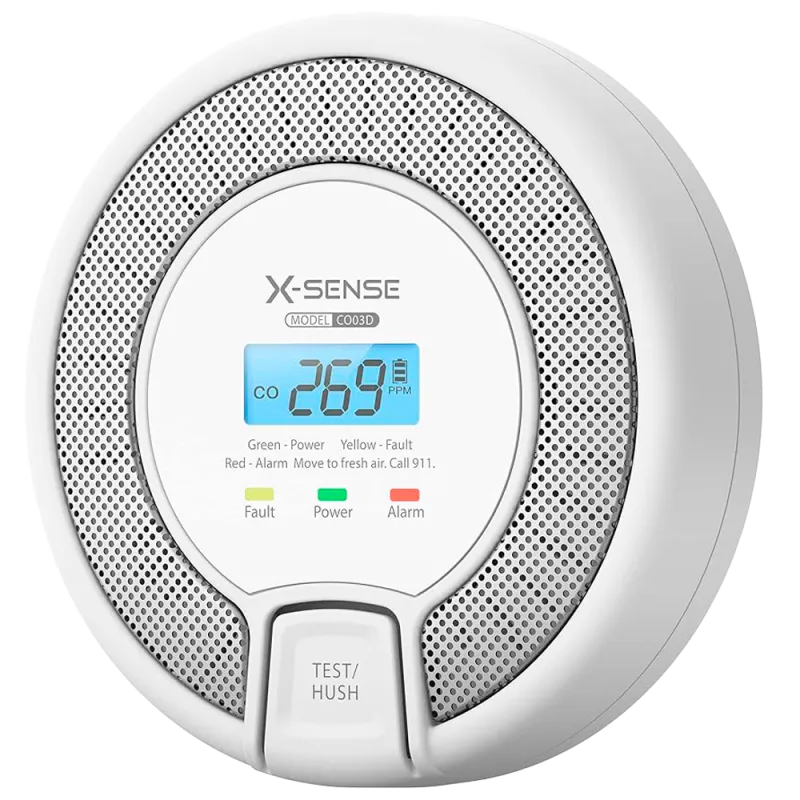 Detector de CO autónomo X-Sense - Batería reemplazable - Indicador luminoso de alarma - Alarma sonora 85 dB a 3m - Bo... - Alarm