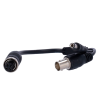 Adaptador BNC - 250 mm de largo - Conector hembra aviación - 1 Conectore BNC hembra y 1 DC Macho - Adapta señal para ...